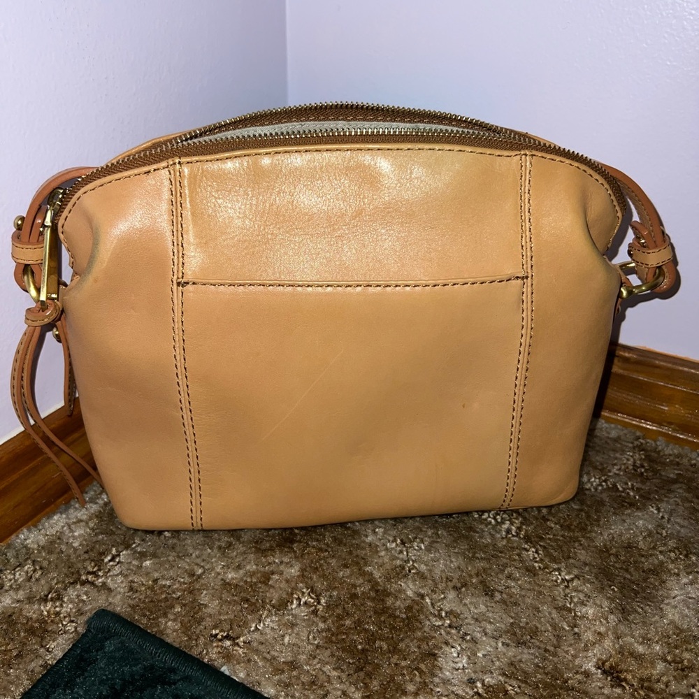 Brahmin Vintage SET Haley Tan Topsail Knoxville Crossbody and Suri Wallet - Picture 3 of 11